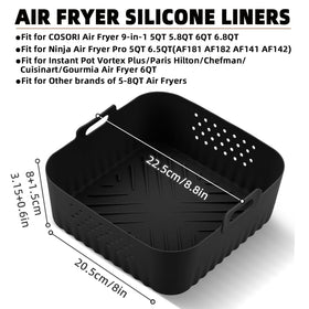 LYHOLKEER perforated surface liner enables even heat circulation for crisp results.