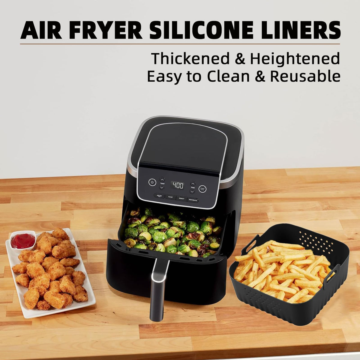 LYHOLKEER cosori-fit liner compatible with 5-qt and 6-qt models.