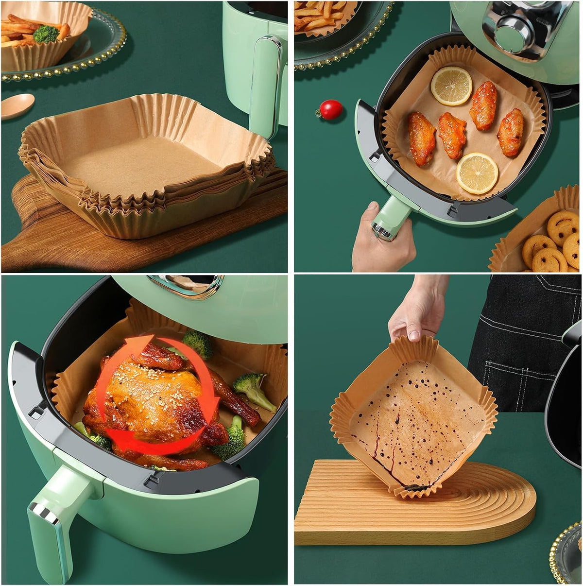 LYHOLKEER liners withstand up to 428°F for versatile cooking
