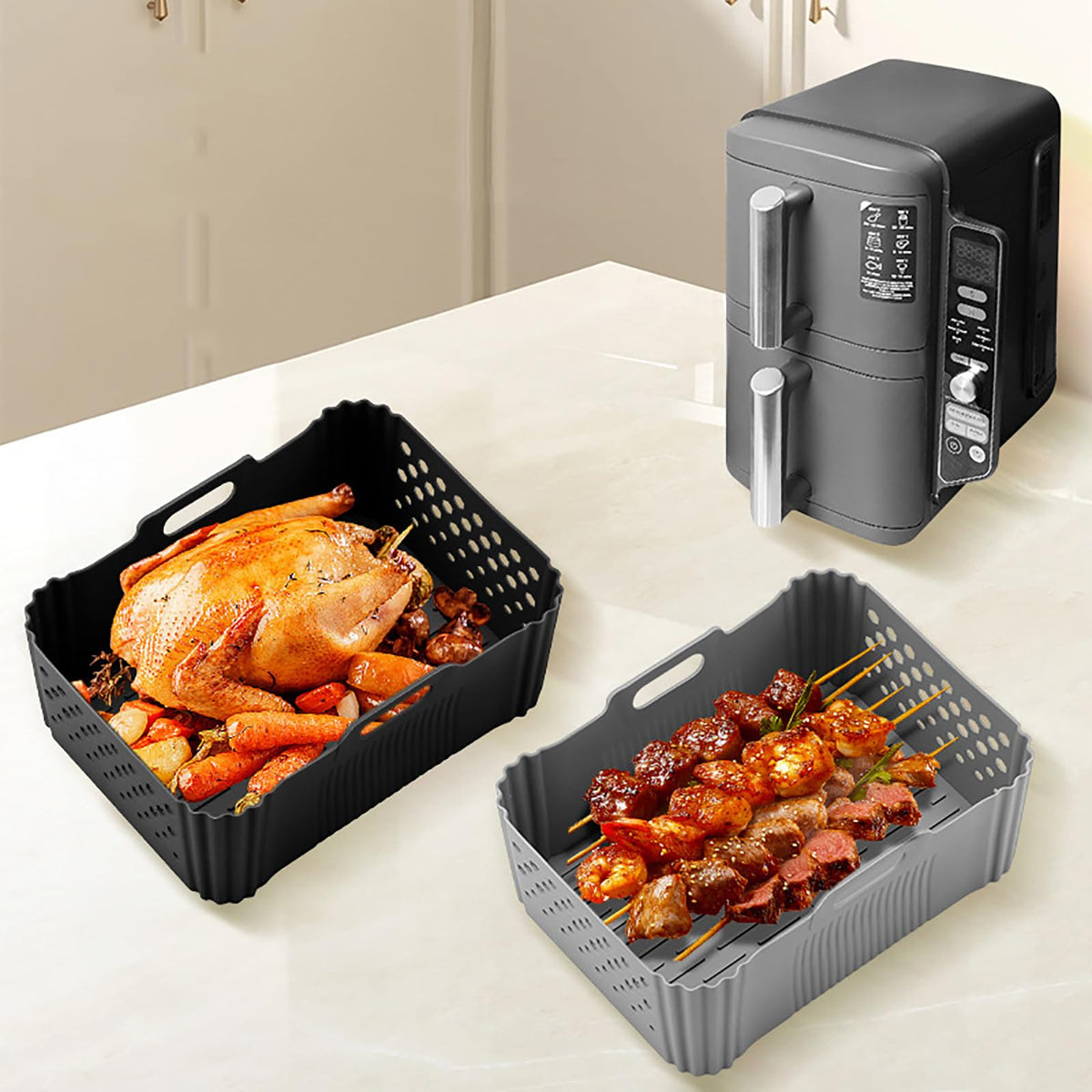 LYHOLKEER silicone liner is dishwasher-safe for quick cleanup.