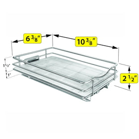 LYNK PROFESSIONAL heavy-duty polymer tray guards spills and holds items securely.