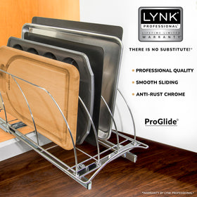 LYNK PROFESSIONAL heavy-duty steel dividers - keeps bakeware separated and organized.