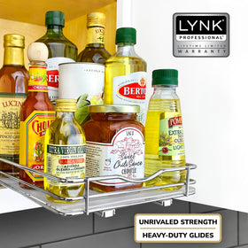 Secure spill-safeguard tray prevents small items from tipping.