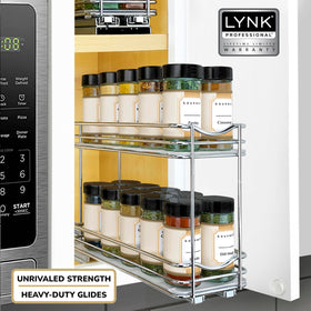 LYNK PROFESSIONAL vertical spice storage frees cabinet space