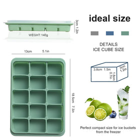 LYQOQYL 1.5-inch cubes chill cocktails without diluting flavors.