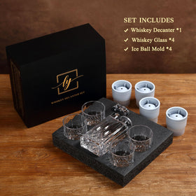 LYRION crystal whiskey glasses showcase color and clarity