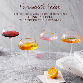Lysenn gift-boxed coupe glasses present a premium gift for weddings or celebrations