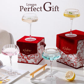 Lysenn vintage-design coupe glass exudes timeless charm for upscale dinners
