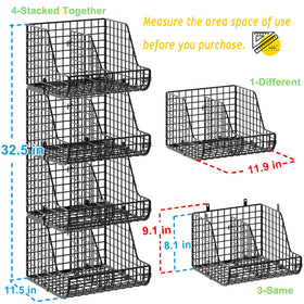 Lyuwanxian empty baskets ready for customizable kitchen organization.