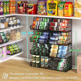 Lyuwanxian pantry storage solution fitting neatly on cabinet shelves.