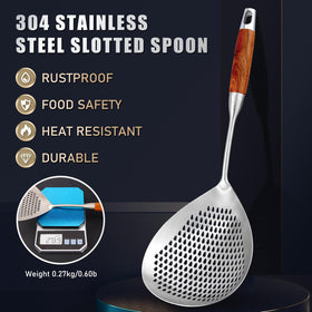 Quick-drain design with elliptical holes for fast lifting and draining.