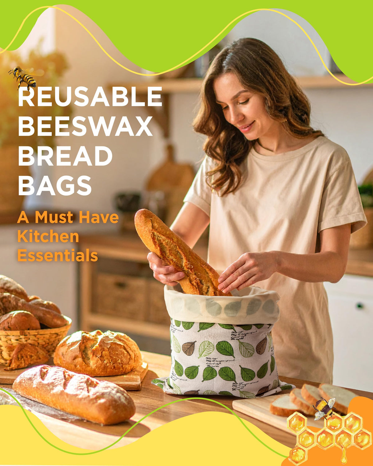 Lyvhoris reusable bag is easy to wash and reuse.