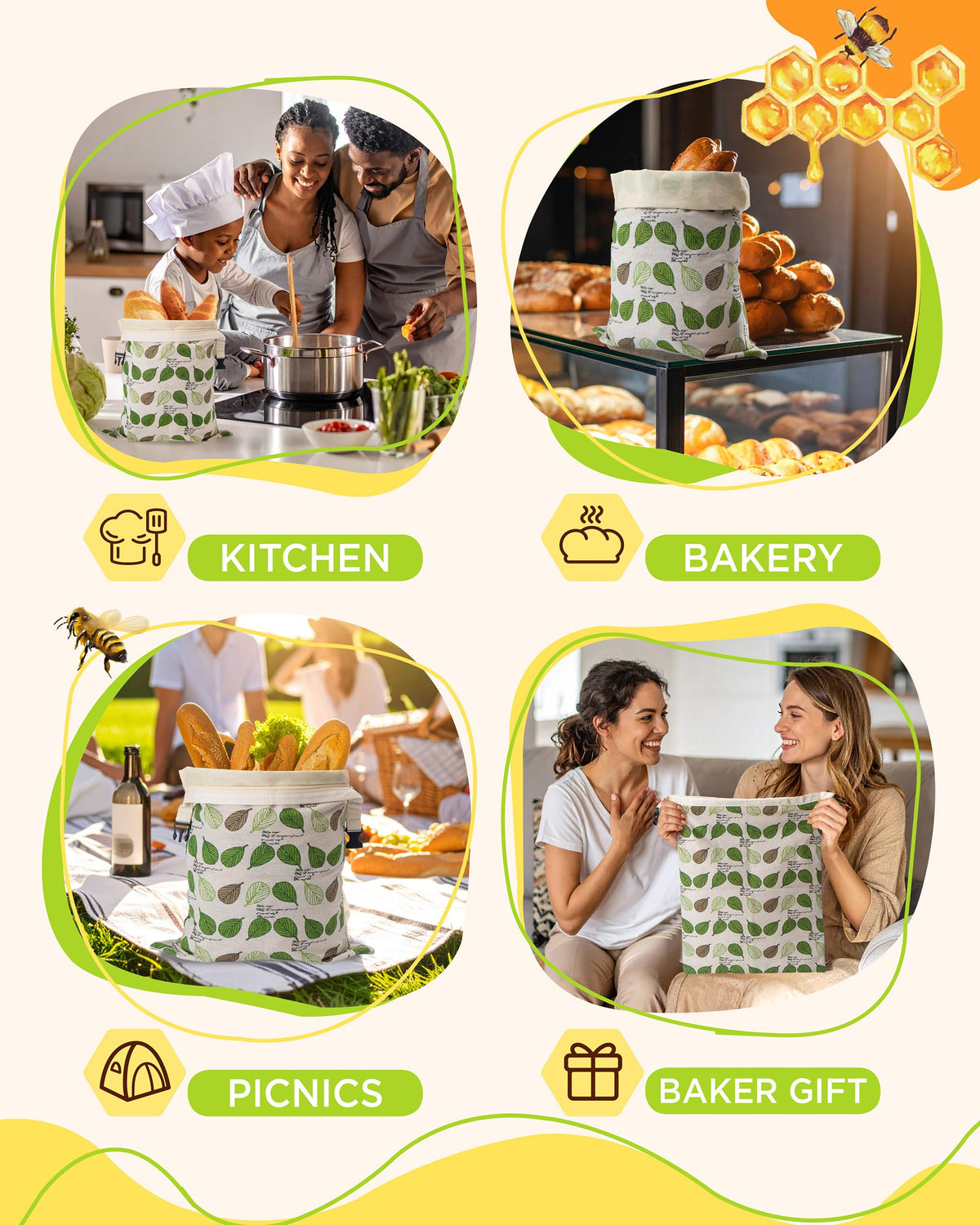 Gifting Lyvhoris beeswax bag suits bakers and eco-conscious homes.