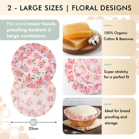 Lyvhoris sourdough bowl cover 12inch reusable wrap reduces plastic waste in daily kitchen use.