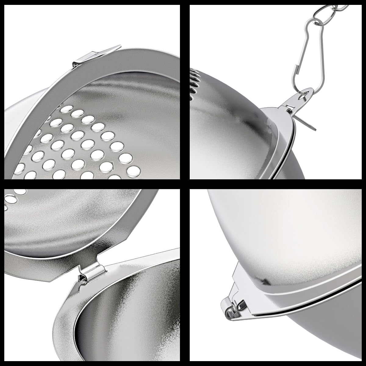 Lyxa SR round-design tea ball for even flavor extraction