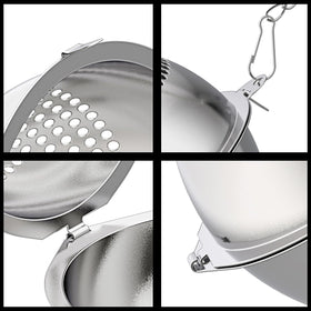 Lyxa SR round-design tea ball for even flavor extraction