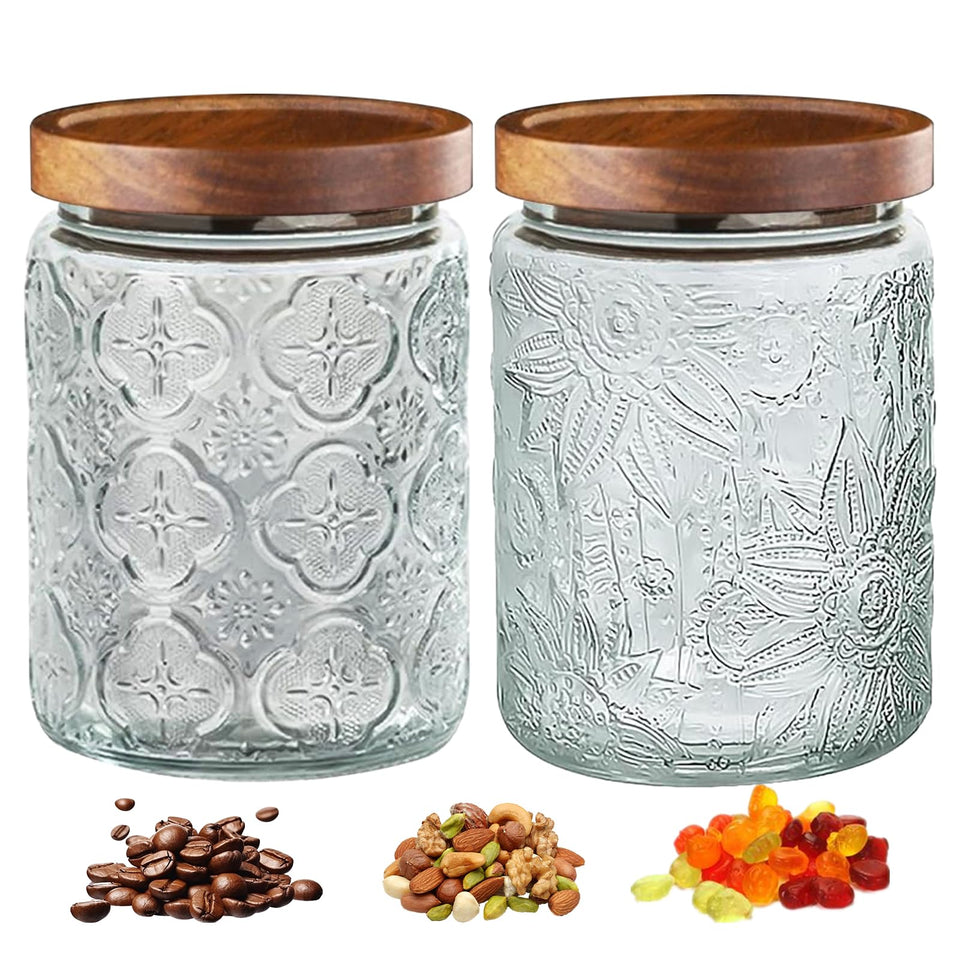 LYXFZQ vintage glass jar on a kitchen counter for tidy pantry storage