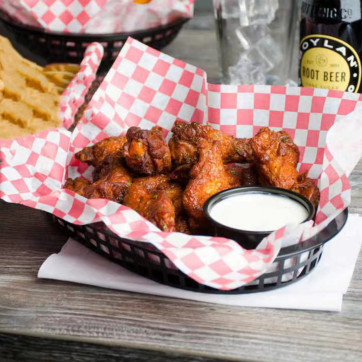 LyyGuanYoo fries burgers snacks baskets support mess-free serving