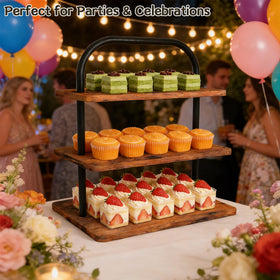 LZelriy Cupcake Stand 2-Pack event-setup ideas for desserts and treats.