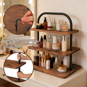 LZelriy Cupcake Stand 2-Pack finish shows warm vintage brown and easy cleaning.