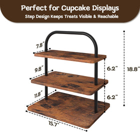 LZelriy Cupcake Stand 2-Pack frame detail showcases wobble-free construction.