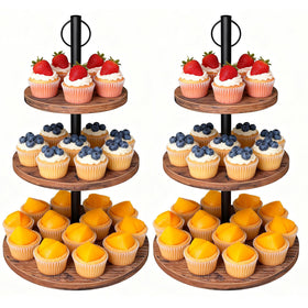 LZelriy cupcake stand 2-pack for double dessert display at events