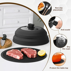 Lzerking BPA-free silicone pad resists high heat for safe food prep.