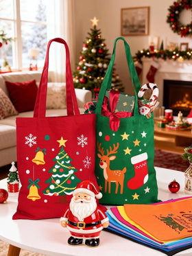 Lzerking tote in orange, sturdy gift-ready and easy to wash.