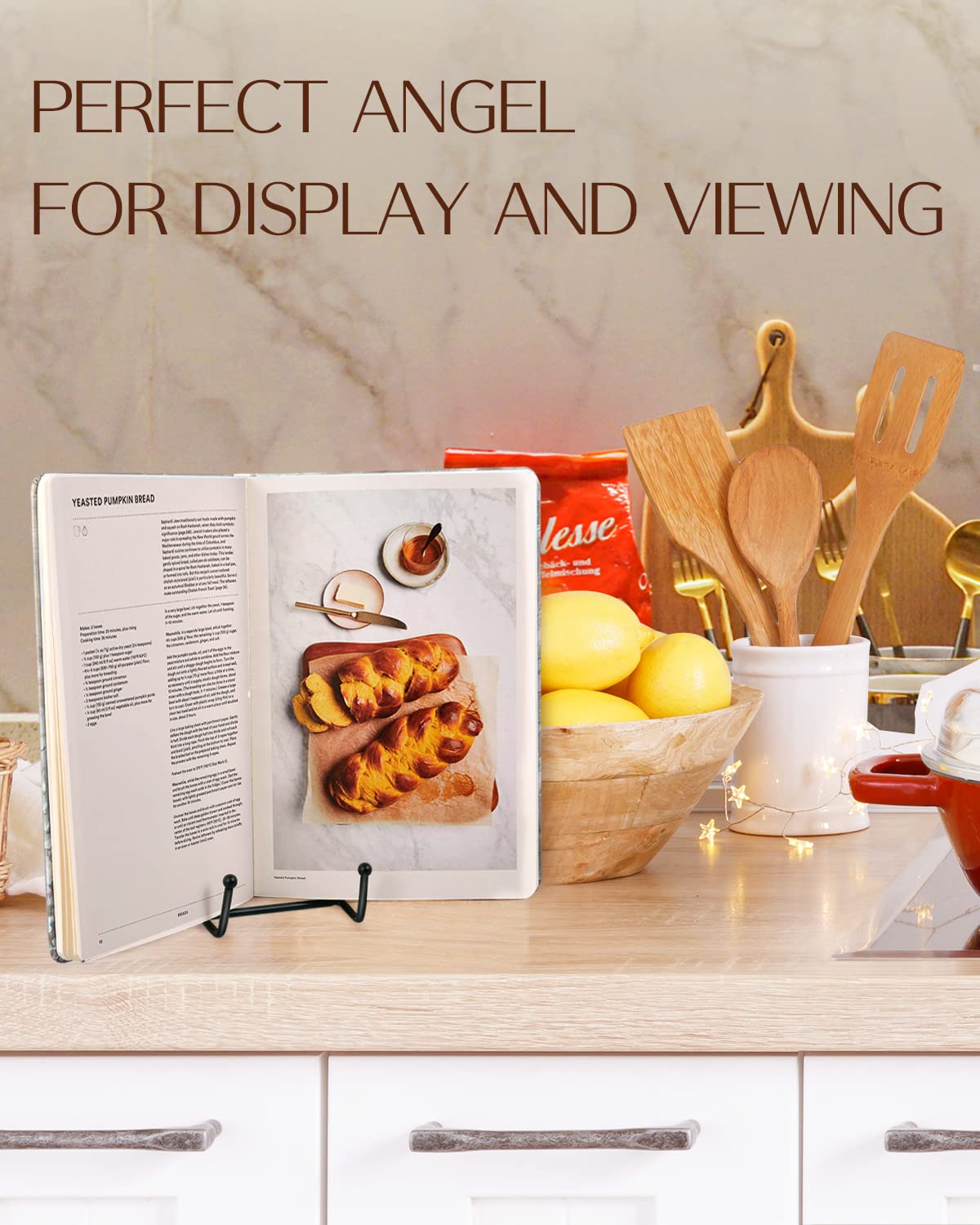 Lzerking decorative plate display stand adds subtle elegance to any room.