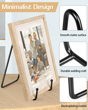 Lzerking display stand metal plate holder for elegant shelf arrangement.