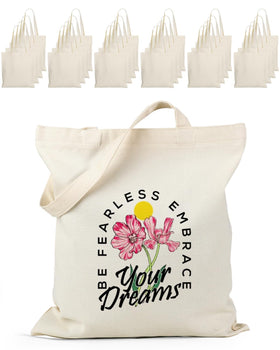 Lzerking large canvas tote reveals blank surface ready for customization and DIY projects.