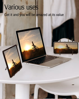 Lzerking picture frame holder stand pairs with photos and art.