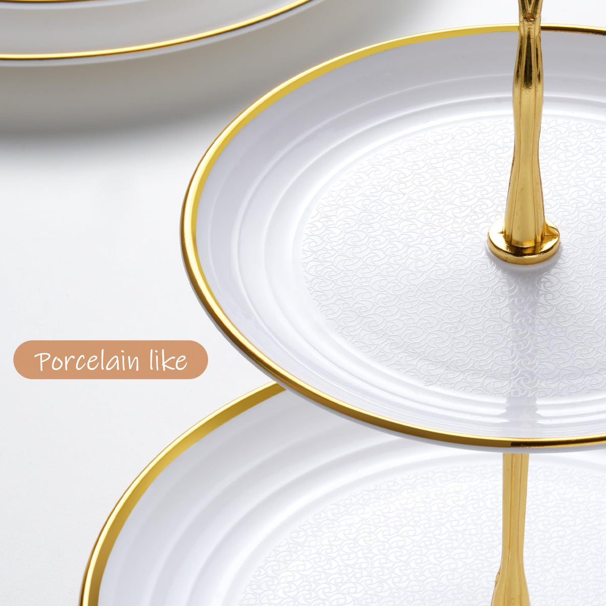 Lzerking serving trays measure 13 by 8 inches for ample dessert portions.