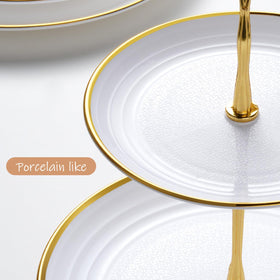 Lzerking serving trays measure 13 by 8 inches for ample dessert portions.