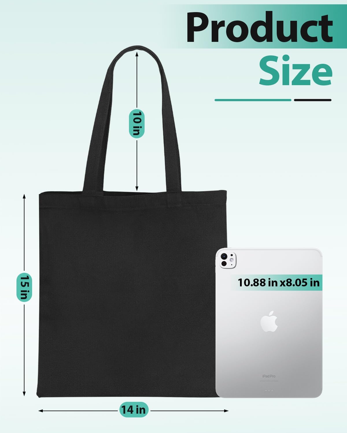 Lzerking tote machine washable and shrink-resistant for long-lasting reuse.