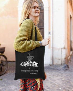 Lzerking tote at market, perfect for shopping and errands.