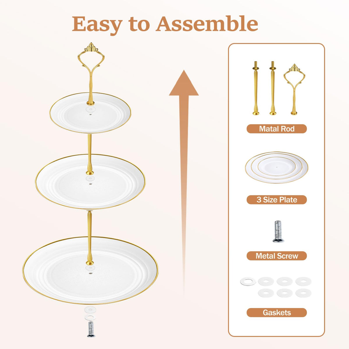 Lzerking 14.2-inch tower creates multi-level presentation.