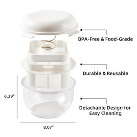 LZLOOK Fridge-ready serving bowl doubles as storage and presentation for yogurt.