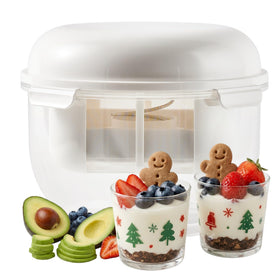 LZLOOK Greek Yogurt Strainer with 2qt container for convenient weekly batch prep.