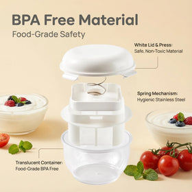 LZLOOK Large-capacity double-layer container holds more yogurt at once.
