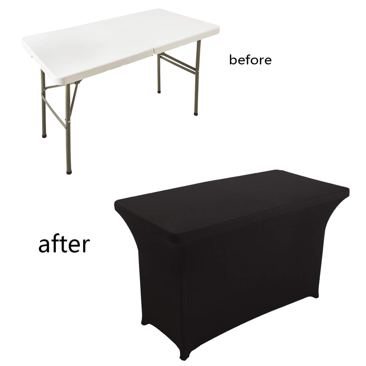LZY Spandex table cover for 8ft tables offering versatile coverage