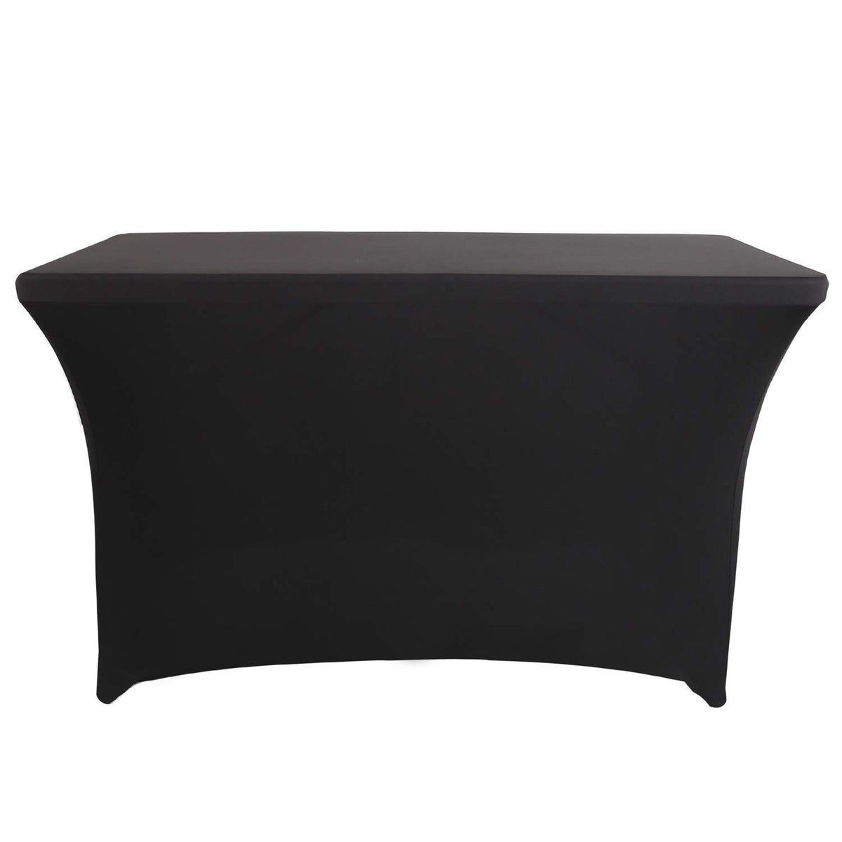LZY Spandex fitted table cover showing stretch material for a precise fit