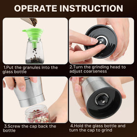 M JINGMEI included silicone funnel for mess-free refills.