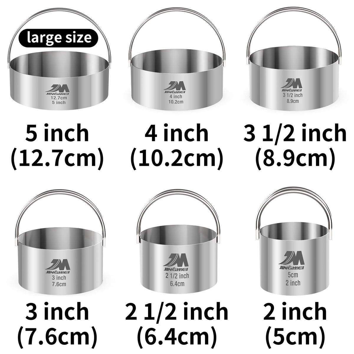 M JINGMEI stainless steel construction resists rust and keeps shape.