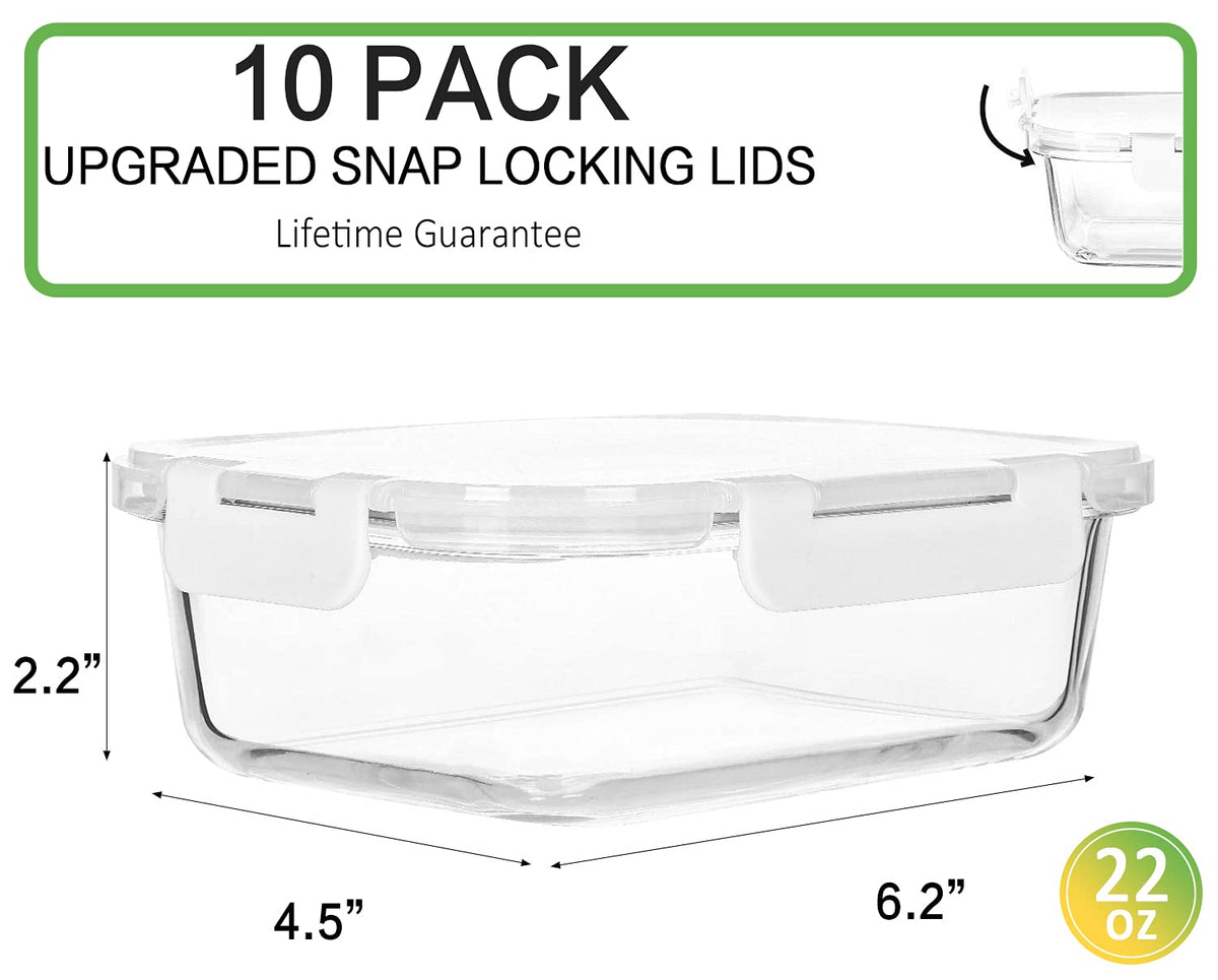 M MCIRCO airtight lid with silicone seal prevents leaks and keeps contents fresh.