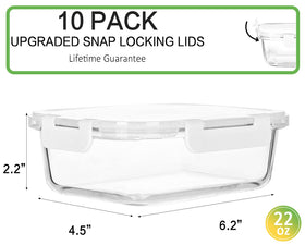 M MCIRCO airtight lid with silicone seal prevents leaks and keeps contents fresh.