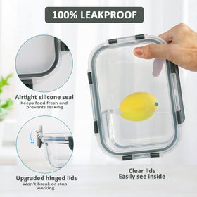 M MCIRCO airtight lid close-up with silicone seal for leak protection