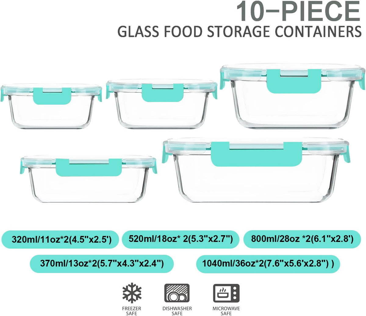 M MCIRCO airtight lids with silicone seals keep meals fresh and leak-free.