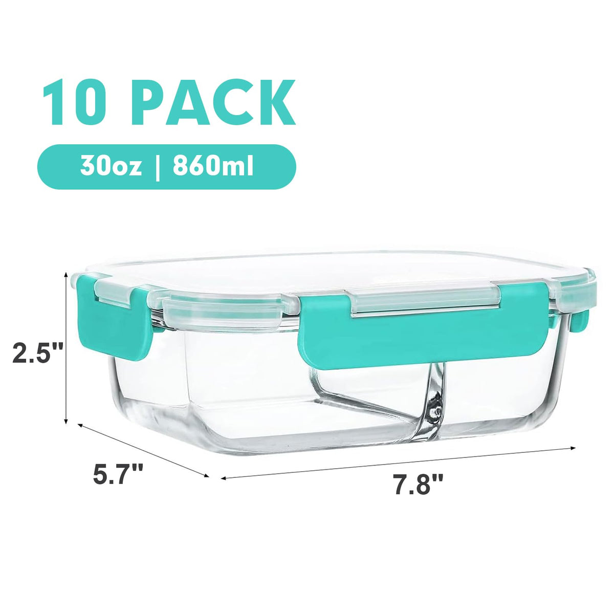 M MCIRCO airtight lid with silicone seal for reliable freshness