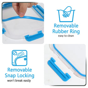 M MCIRCO blue storage set adds color while organizing meals.